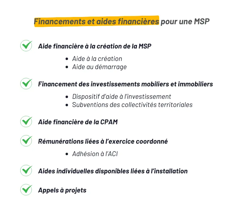 Financement MSP